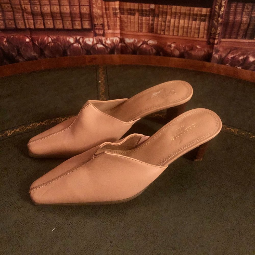 Timeless Liz Claiborne Leather Mules